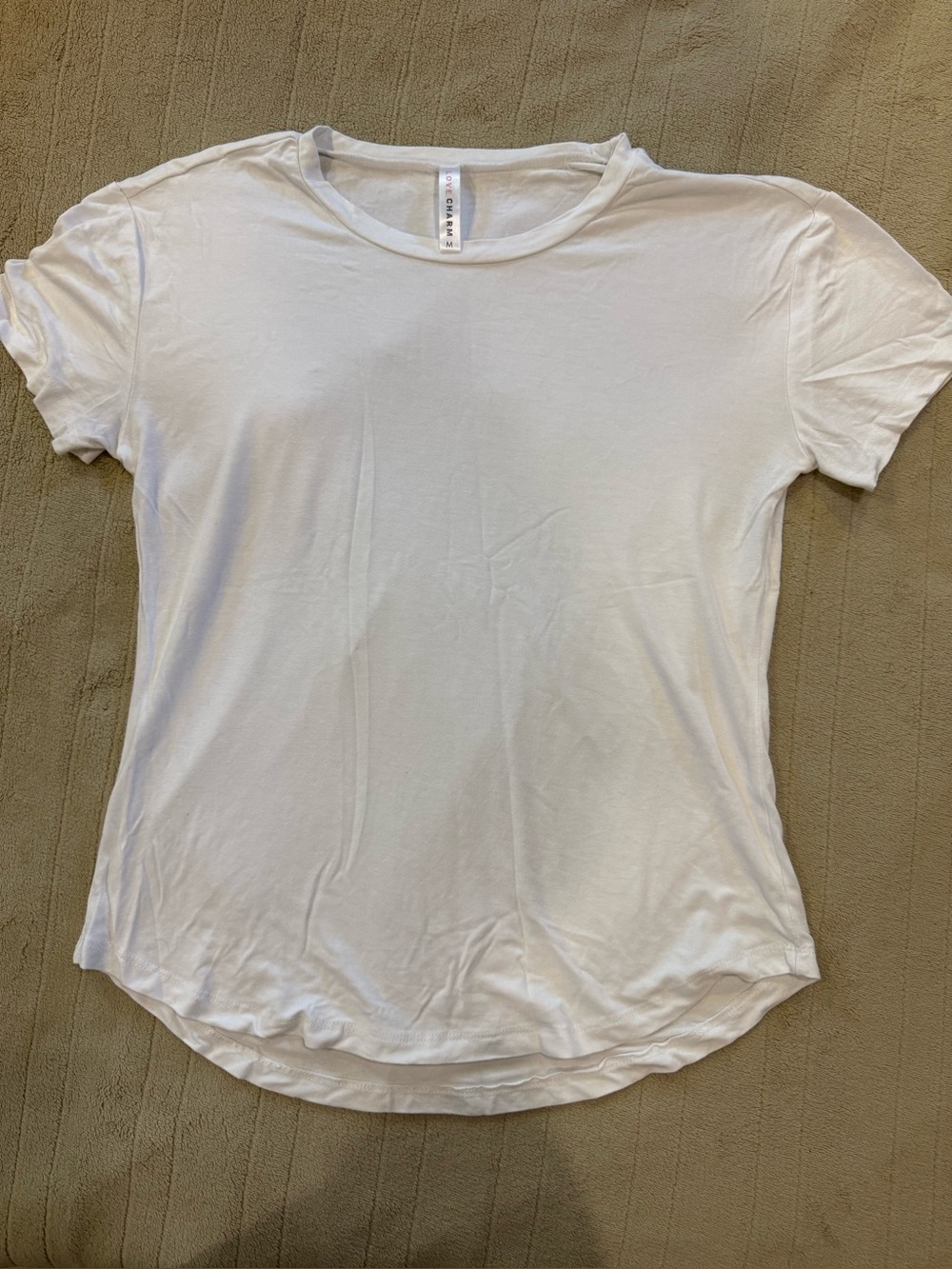 Classic White Crew Neck Women's Tee